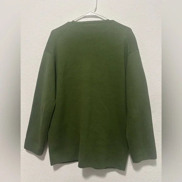 J Crew Women’s Green 100% Cotton Button-Up Cardigan Sweater Size XS - Picture 2 of 8